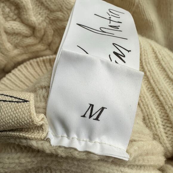 Matin Kim Off-White Cable Knit Turtleneck Sweater - Picture 9 of 10